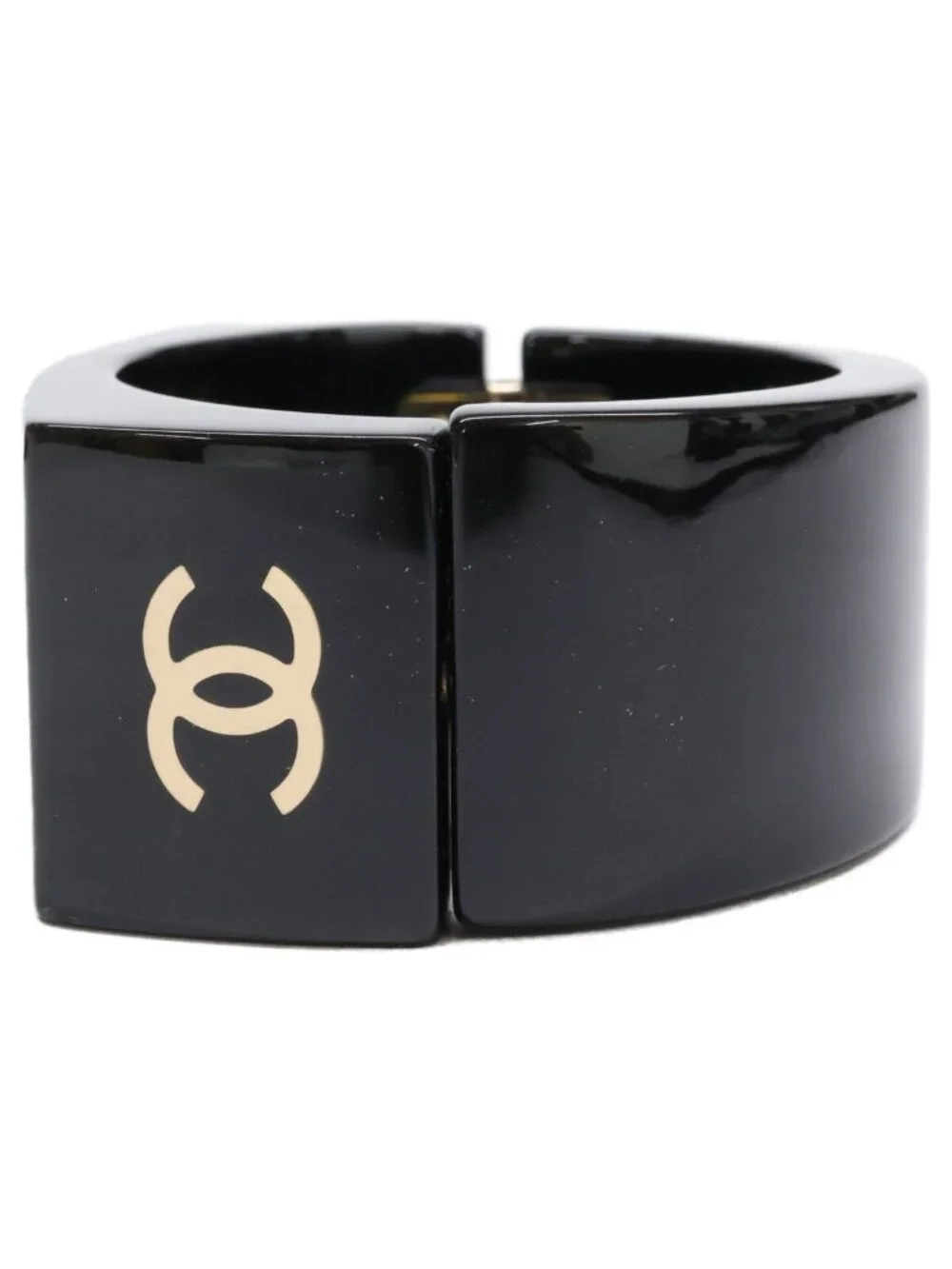 Chanel 09c Resin Hingerd CC Logo Bracelet